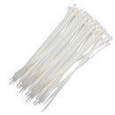 Abraçadeira De Nylon Branca Fita Cinta Plástica P/ Organizar 100mm A 390mm Destak Ferramentas