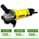 ESMERILHADEIRA NAVALHA ANGULAR 650W - TITANIUM Destak Ferramentas