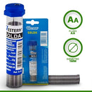 Kit 2 Tubos Estanho Solda 1,0mm Para Ferro De Solda 4 Metros Western