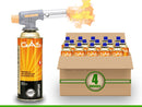 Kit 4 Refil Gás Butano Maçarico Fogareiro Gás Propano Camping 227G