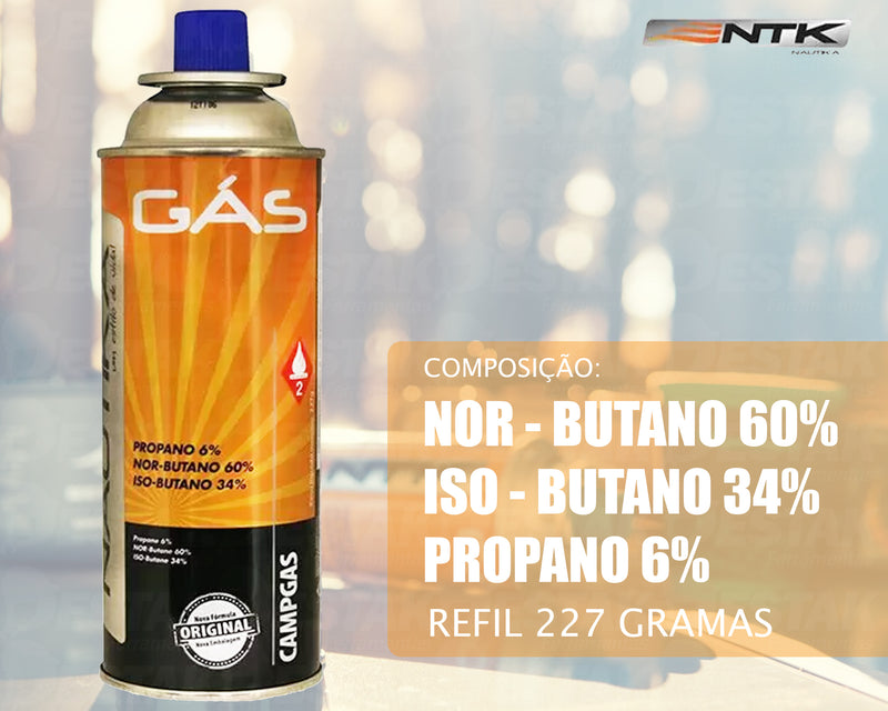 Kit 16 Refil Gás Butano Maçarico Fogareiro Gás Propano Camping 227G