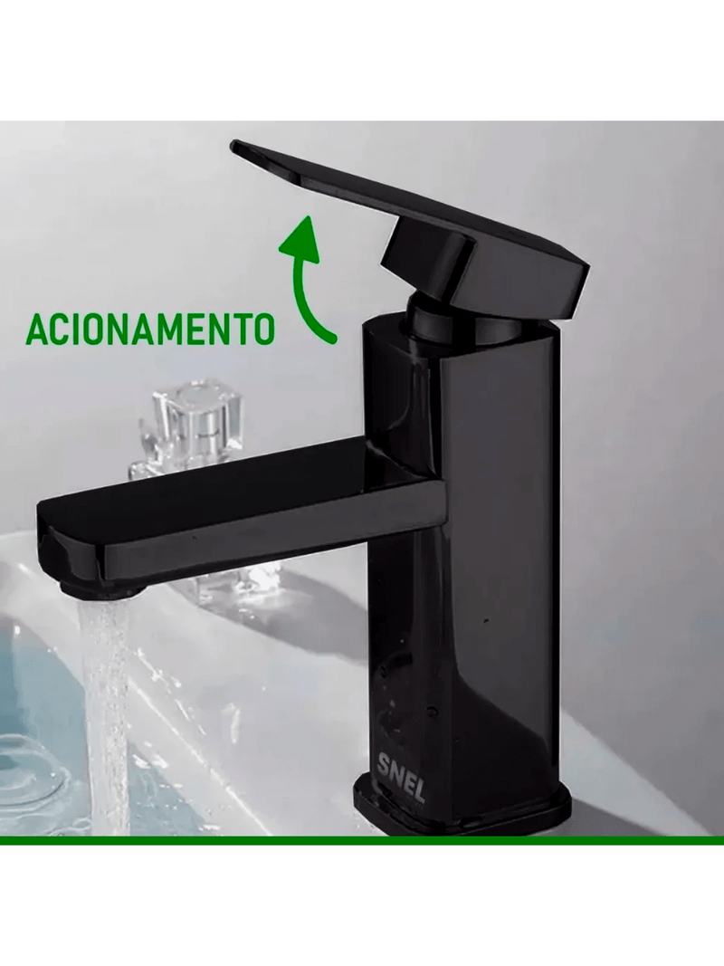 Torneira Gourmet Para Banheiro Quadrada Abs Sn22 Snel Metais