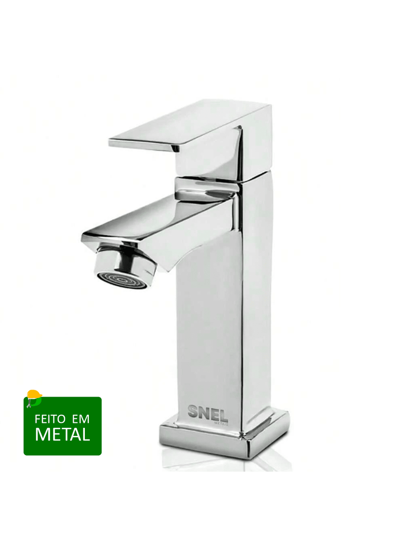 Torneira Gourmet Para Banheiro Quadrada Metal Sn23 Snel Metais