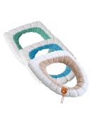 Capa Para Assento de Vaso Sanitário em Algodão Macio Lavável Snel Home Bege