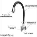 Torneira Gourmet Cozinha Silicone Flexível Bancada Snel