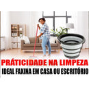 Balde Retrátil Dobrável Silicone 5 Litros