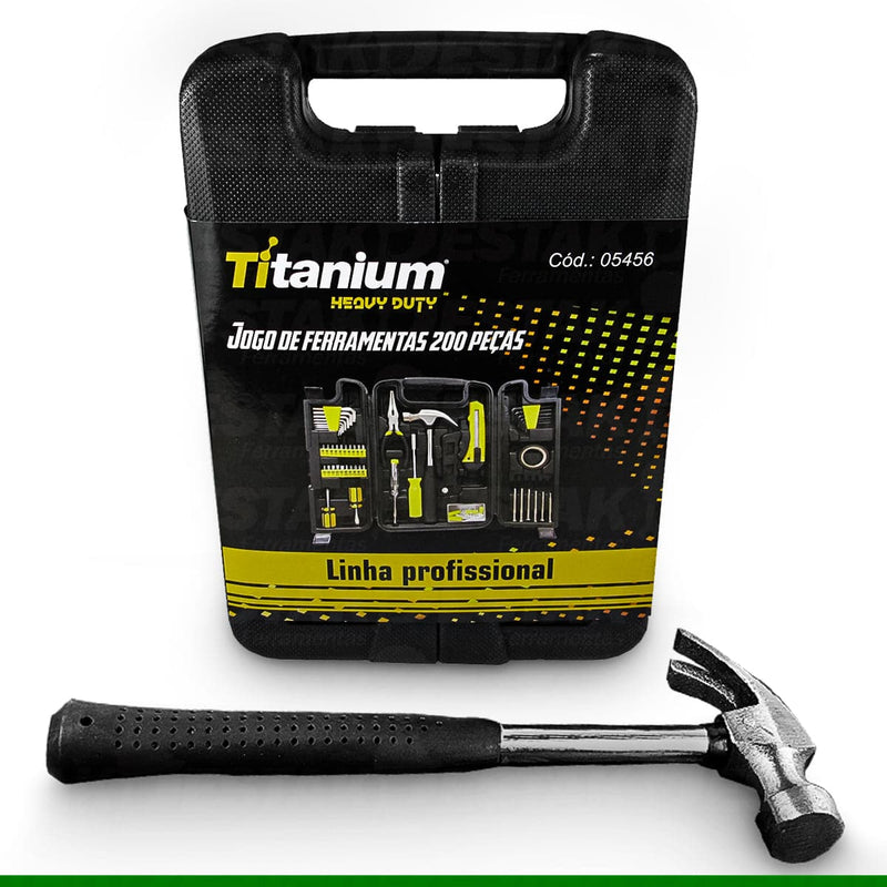 Kit De Ferramentas 200 Peças Maleta de Ferramentas Titanium Destak Ferramentas