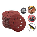 DISCO DE LIXA VELCRO VERM. 125MM - FERTAK Destak Ferramentas