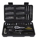 Kit Ferramentas 128 Peças Chave Canhao Soquete Bits Com Maleta Completa Serviços Gerais Multiuso