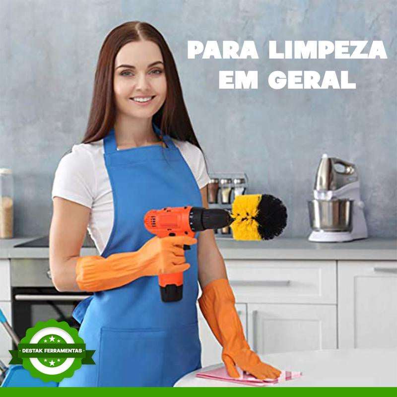 Jogo De Escovas Rotativas 5 Peças Titanium