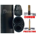 Bomba Bicicleta Profissional Manual Com Manômetro