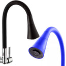 Torneira Gourmet Flexivel Silicone C/ Ajuste De Jato Preto Sn18 Snel Metais