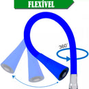 Torneira Gourmet Flexivel Silicone C/ Ajuste De Jato Preto Sn18 Snel Metais