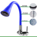 Torneira Gourmet Flexivel Silicone C/ Ajuste De Jato Preto Sn18 Snel Metais