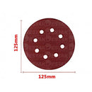 DISCO DE LIXA VELCRO VERM. 125MM - FERTAK Destak Ferramentas