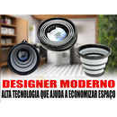 Balde Retrátil Dobrável Silicone 5 Litros