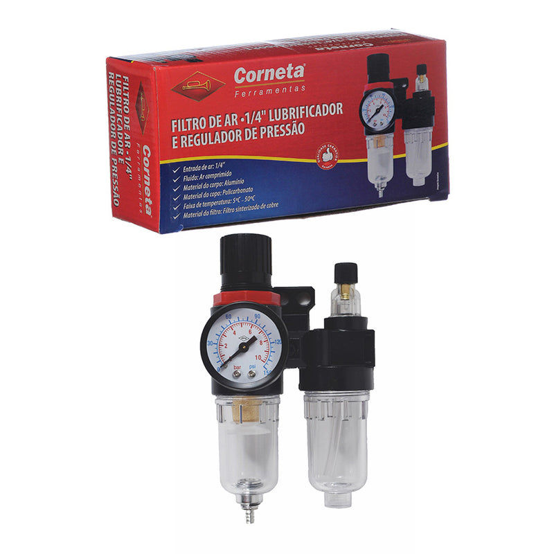 Filtro Ar 1/4 Lubr Reg Pressao