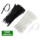 Abraçadeira De Nylon Branca Fita Cinta Plástica P/ Organizar 100mm A 390mm Destak Ferramentas