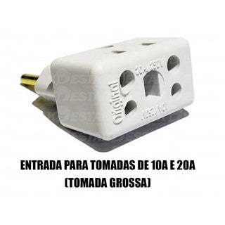 Adaptador De Tomada Bob Para Novo Padrão Benjamim T Pino Plug