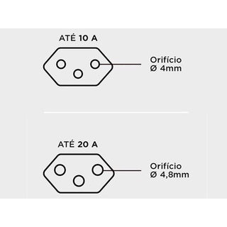 Adaptador De Tomada Bob Para Novo Padrão Benjamim T Pino Plug