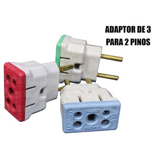 Adaptador Tomada Bob Colorido Benjamin Plug T