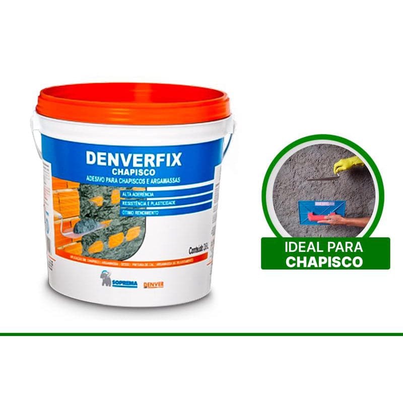 ADESIVO LIQUIDO PARA CHAPISCO 3,6LT DENVERFIX Destak Ferramentas