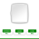 Armário Para Banheiro Branco Com Espelho Metasul