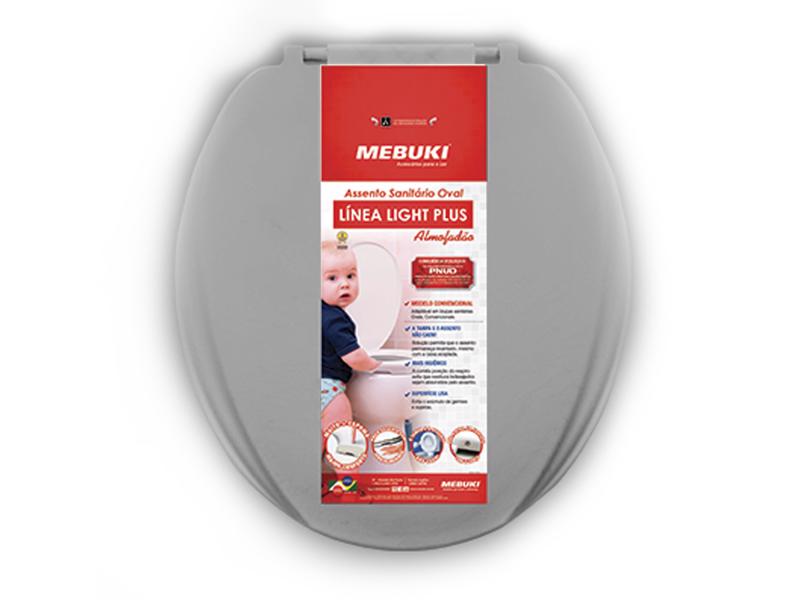 Assento Oval Almofadão Linea Light Plus