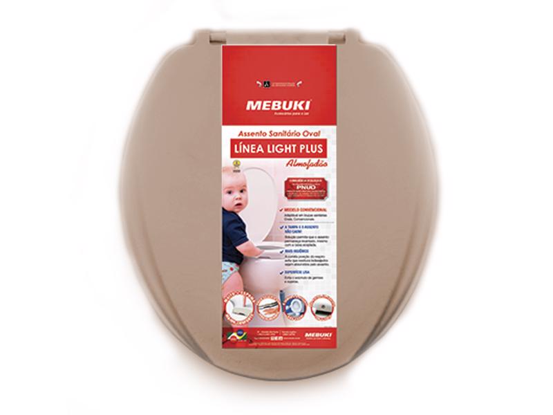 Assento Oval Almofadão Linea Light Plus