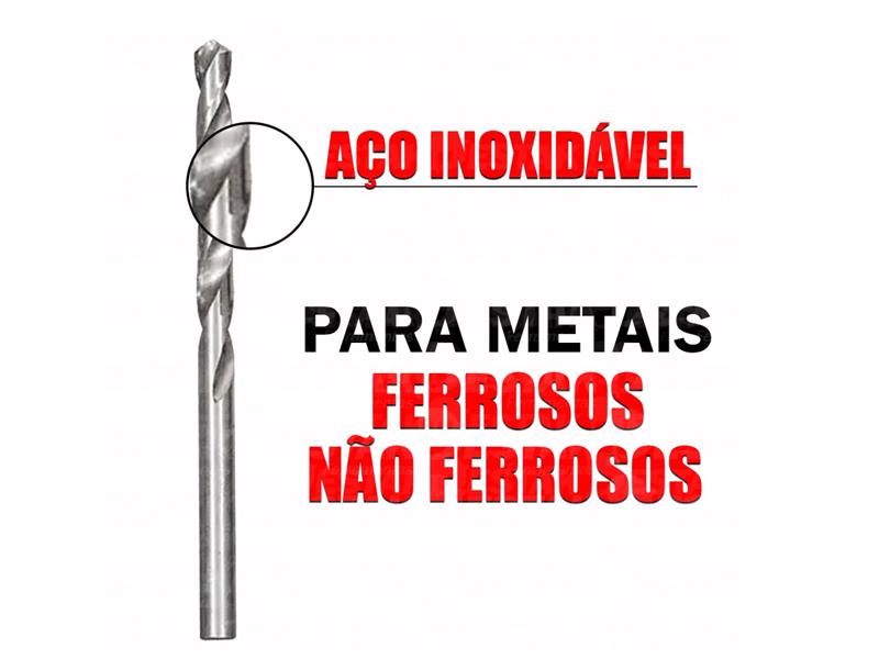 Broca De Aço Rápido Para Metal Hss Polida 4mm Mtx