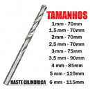 Broca De Aço Rápido Para Metal Hss Polida 2,5mm Mtx