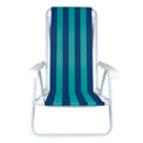 CADEIRA DE PRAIA DE AÇO RECLINÁVEL 8 POSIÇÕES MOR Destak Ferramentas