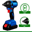 Chave De Impacto Reforçada Portátil 1/2" 20v Com Maleta Carregador Bivolt