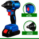 Chave De Impacto Reforçada Portátil 1/2" 20v Com Maleta Carregador Bivolt