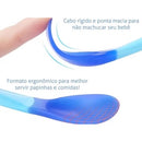 Colher Termica Infantil Muda Cor Silicone Bebe Alimentacao Sem Bpa Termossensível