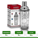 Coqueteleira De Vidro Aço Inox Hauskraft 450 ML