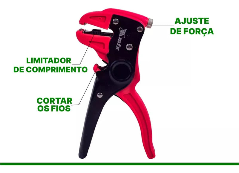 Alicate desencapador de fios transversal mtx