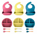Talheres de Silicone Infantil Para Introdução Alimentar Snel Home Rosa