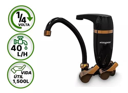 TORNEIRA COM FILTRO PREMIUM BICA MOVEL CROMADO ACQUA Destak Ferramentas