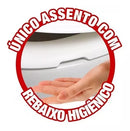Tampa de Vaso Sanitario Assento Sanitario Almofadado Oval