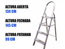 Escada Domestica 04 D. Alumínio Destak Ferramentas