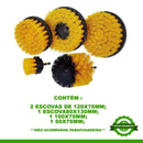 JOGO DE ESCOVAS ROTATIVAS 5 PEÇAS TITANIUM Destak Ferramentas