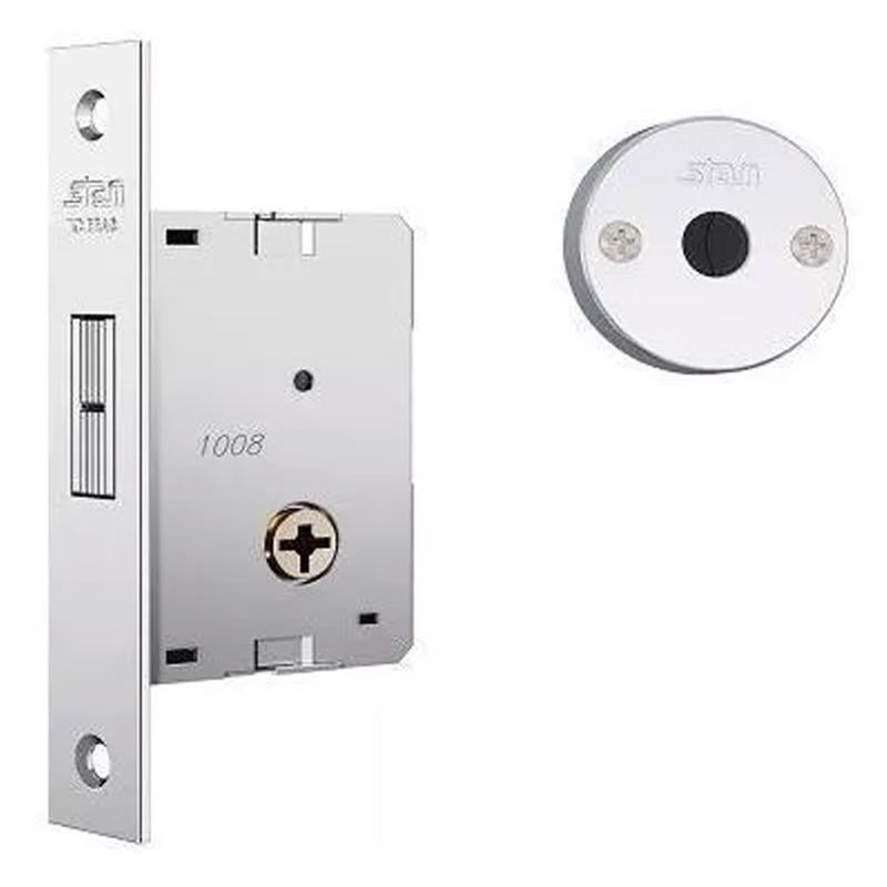 Fechadura Auxiliar Porta Bater Correr 1008 Stam Chave Tetra
