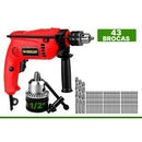 Furadeira Parafusadeira Impacto Martelete 500W Mandril Com Kit 46 Brocas
