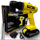 Furadeira Parafusadeira Sem Fio Impacto 12v Kit Ferramentas 11 Peças