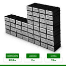 Gaveteiro Organizador 7001 Com 16 Gavetas Empilhavel Multiuso