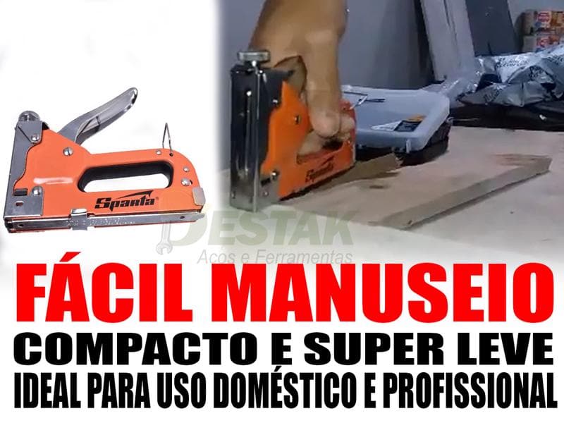 GRAMPEADOR MANUAL METALICO COM AJUSTE DE PRESSÃO SPARTA Destak Ferramentas