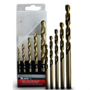 Jogo 5 Peças Brocas Aço Rápido Metal 3 à 8mm Titânio