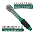 Jogo De Chave Catraca Com Pontas E Soquetes 17 Peças FR19 123Útil