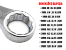 Jogo De Chave Combinada 10 Peças 6mm a 17mm Chevrolet